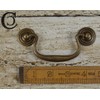 Vintage Drawer Handles Swan Neck Drop Handle Antique Brass 3.5"