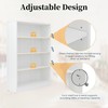 FONTOI Bookshelf, Open Modern Bookshelf, 4 Shelf Bookcase with Freestanding
