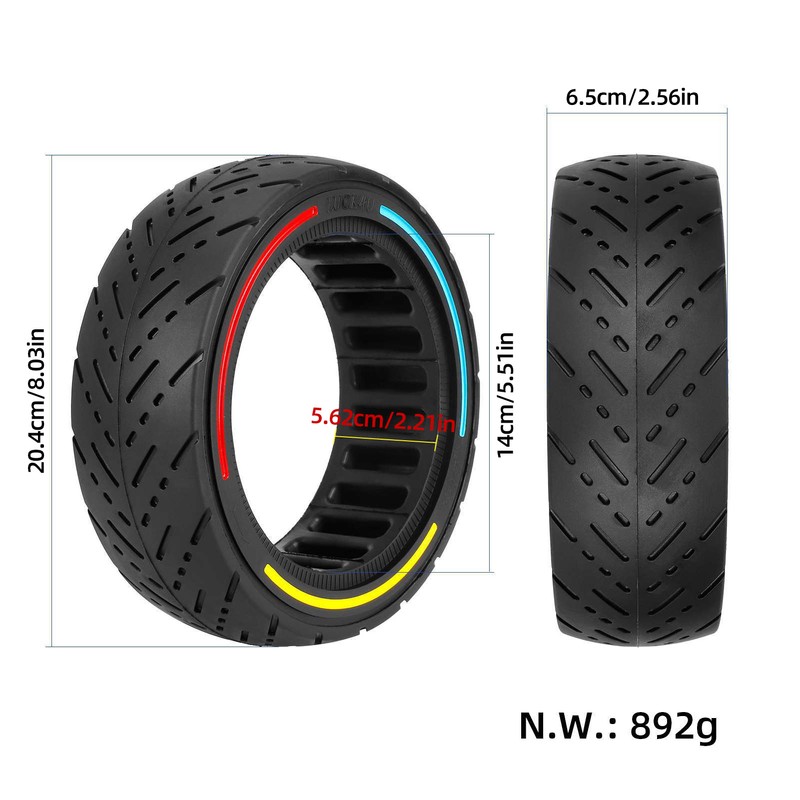 Electric Scooter Solid Tires 8.5*2.5 For Dualtron Mini / Speedway