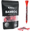 Kaluza Bamboo Golf Tees 70mm (50 Pcs) Strong Eco-Friendly Biodegradable