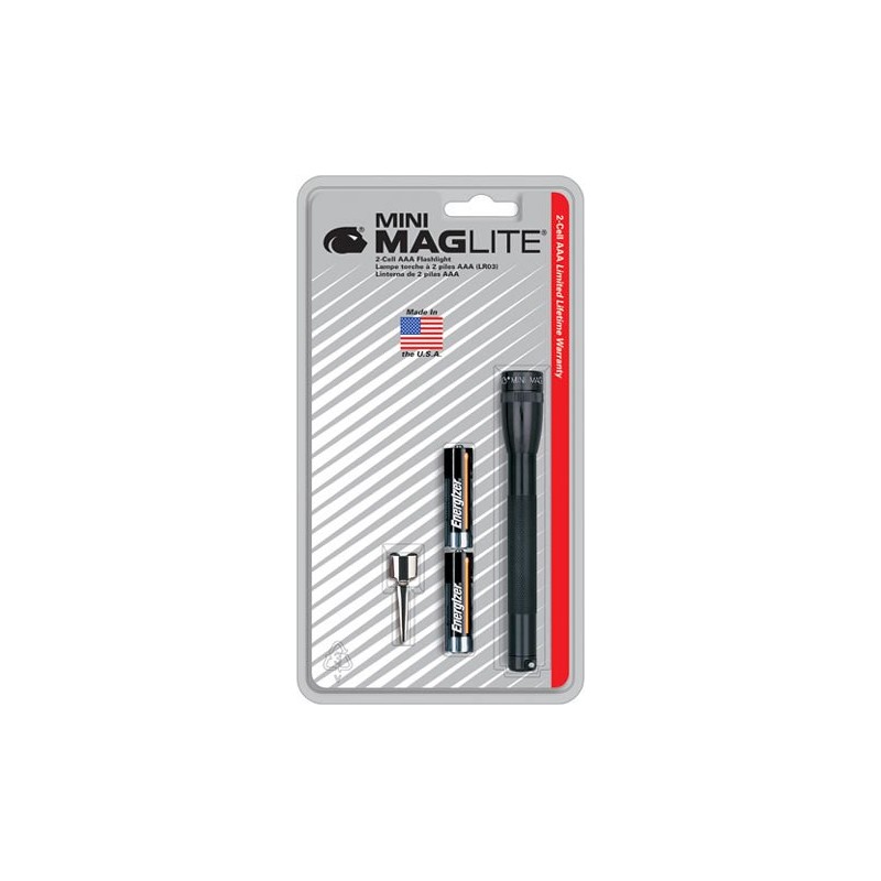 Maglite M3A016 Mini Maglite 2Aaa Black