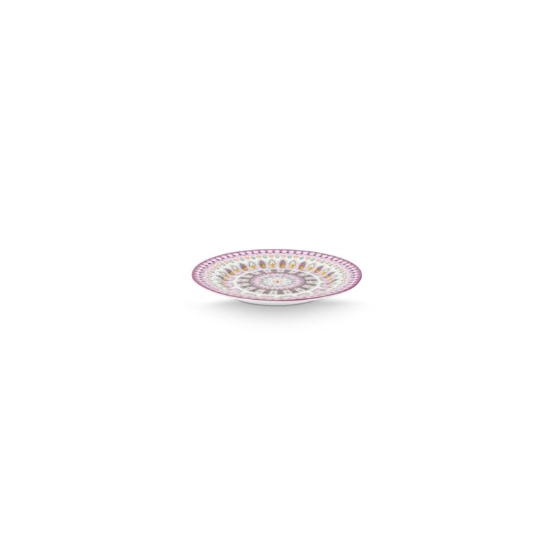 Pip Studio Lily&Lotus Bread Plate Purple Colourful 17 cm