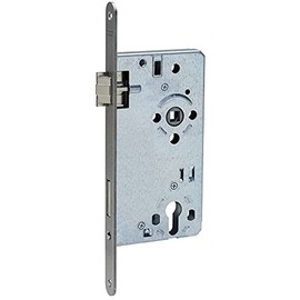 ABUS - Mortice Lock for Front Doors ESHT PZ L S 65 92 20-61812, Silver