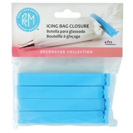 R&M International Icing Bag of Closure Clips, 4'', Set of 4