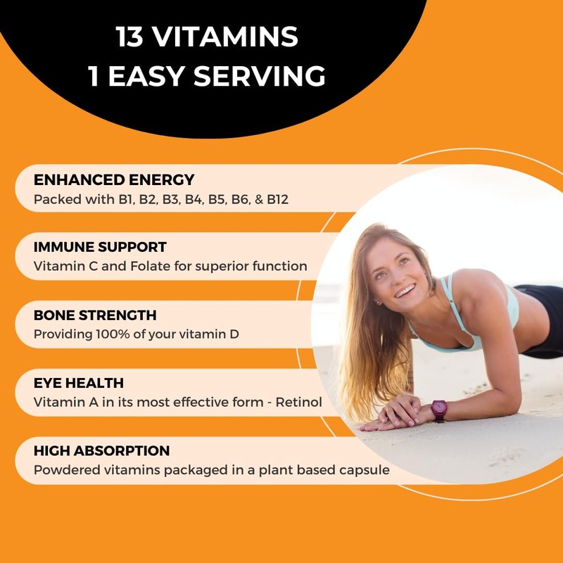 PurePath Non-Toxic Adult Multivitamin - 13 Vitamins - 100% RDA