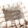 Skull Pen Holder White Resin Makeup Brush Holder Organiser Decoration
