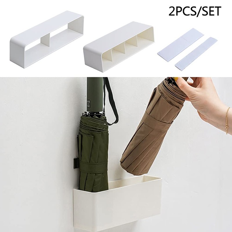 NSVJVY 2Pcs Umbrella Stand Holder, Adjustable Wall Mounted Umbrella Holder