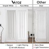Vatge Front Door Sidelight Curtains with Velcro - 12x72 Door