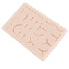 Suture Practice Pad Reusable Silicone Sature Training Skin Pad with