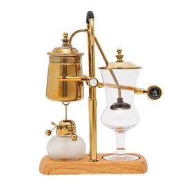 YIYIBYUS Belgian Syphon Coffee Maker, 15OZ Royal Belgian Belgium Balance Syphon Coffee Maker Siphon Brewer Golden 400ml Belgian Coffee Pot Vintage Coffee Machine Kits