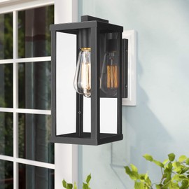 Odeums Outdoor Wall Lantern, Exterior Wall Mount Lights, Outdoor Wall Sconces, Wall Lighting Fixture (1 Pack)