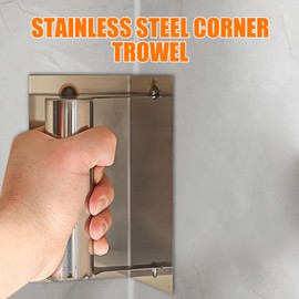 Corner Trowel,Non-Slip Handle Scratch-Resistant Plastering Trowel | Metal Finishing Gadget for Remodeling Renovation Construction