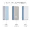 3-Way Nail Buffer Block for Salon Shine - Pack of