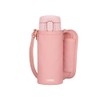 THERMOS Vacuum Insulated Straw Bottle 410ml Pink Beige for Children