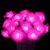 Sobeta-Solar String Lights Garden, 6M 30LED Rose Flower Fairy Lights