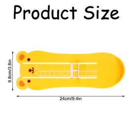 Bojueshaw Kids Foot Measurer,Cartoon Pattern Foot Measurer,Portable Foot Measure Sizer Device,Shoe Size Measuring Ruler Tool for Kids to Measure