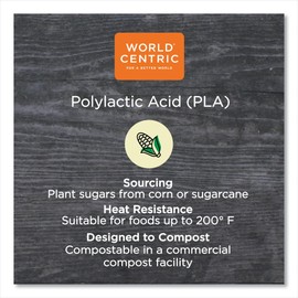 World Centric® PLA Cold Cups, Soufflé, 2 Oz, Clear, Carton Of 2,000 Cups