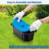 NFESOLAR Pond Filter for Outdoor Ponds, Filter Box with Filter