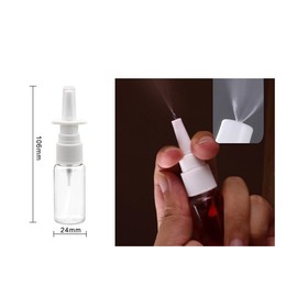 Feilguee 6 PCS 15ml(0.51oz) Plastic Nasal Bottles Portable Empty Refillable Fine Mist Atomizers Mist Nasal Spray Bottles Sprayer Jar Pot Container for Perfumes Essential Oils Saline Water Applications