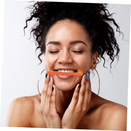 minkissy 3pcs Orthotics Facial Lifting Device Mouth Exercise Face Muscle Trainer Mouth Shaper Face Tools Chin Exercise Device Smile Maker Beauty Organizer Thin Mouth