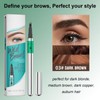 Upgrade Eyebrow Pencil Dark Brown Smudgeproof, Brow Pen With Longlasting