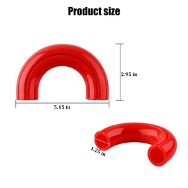 2 Pack Front Tow Hook Covers Replacement for 84905-47010, Red