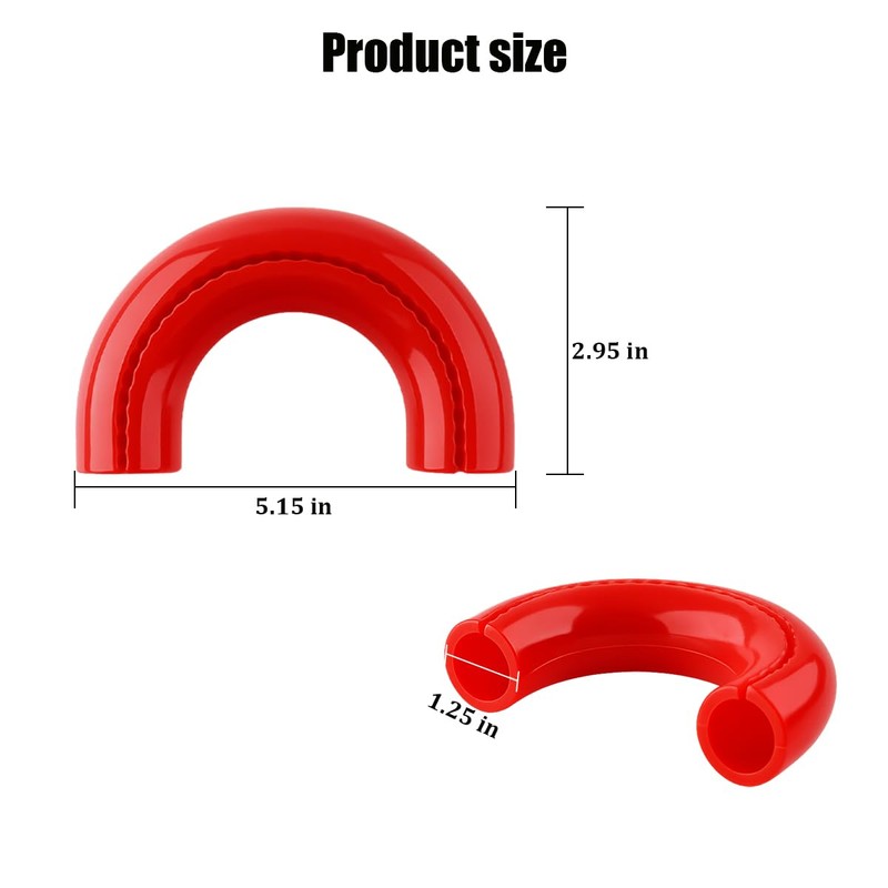 2 Pack Front Tow Hook Covers Replacement for 84905-47010, Red