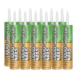Liquid Nails LN-905 12 Pack Landscape Block Adhesive (Low-VOC), Tan