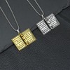 ONLYJUMP Holy Bible Book Pendant Necklace for Men Women Stainless