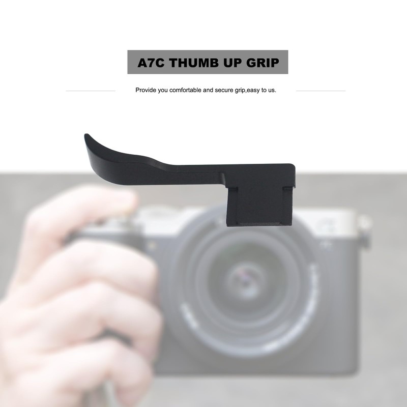 Thumb Grip for Sony A7C Camera, Metal Camera Thumb Up