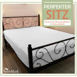 NatureMark 2 Pack Microfibre Fitted Sheet, Double Pack in Many Sizes and Colours Brand Quality Oeko-Tex Standard 100