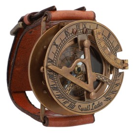 Gusti Leder studio "Dennis" Genuine Leather Sundial Bracelet 2A22-24-10