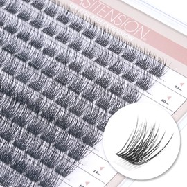 DIY Eyelash Extension Lash Clusters 120 Clusters False Eyelash 3D Effect Individual Natural Lashes Set at Home Eyelash Extension Kit Lashes Pack Volume Cross Mixed | EASITENSION