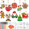 Beeveer 30 Sets Christmas Suncatcher Crafts DIY Window Paint Art