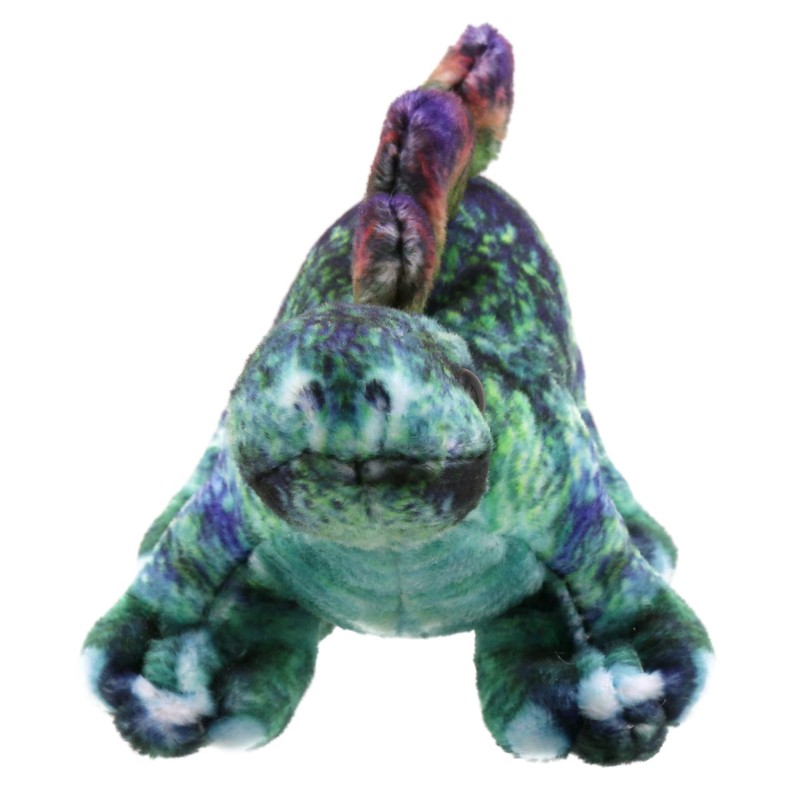 The Puppet Company - Dinosaur Finger Puppets - Stegosaurus (Green)