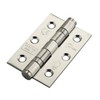 Eclipse 14852 Stainless Stell Grade 7 Satin Stainless Steel Ball Bearing Hinge Pair Radiused Ends