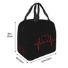 Nurse and Heart EKG Nursing Lunch Bag for Women &