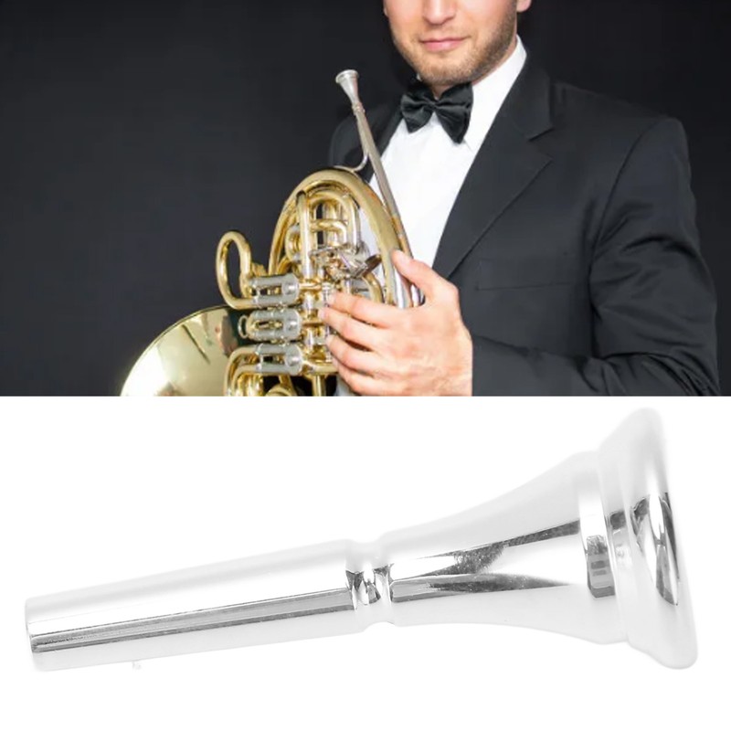 Silver Horn Mouthpiece Professional Brass Standard French Horn Mouthpiece for