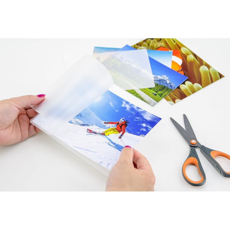 Peach Laminating pouches A4, 80 mic, 100 pouches, glossy, premium