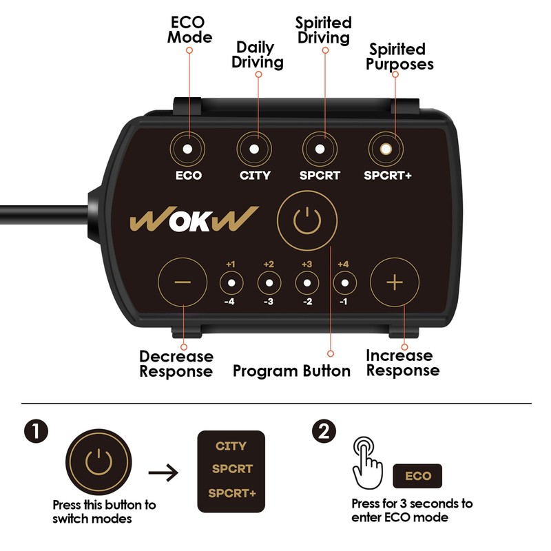 Throttle Response Controller Compatible with Toyota Tacoma (2005-2020 and Newer)