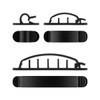 Goobay Kabel Management Clip Set, schwarz