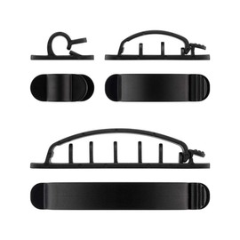 Goobay Kabel Management Clip Set, schwarz