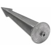 Ground Spike Cast Aluminium Natural 160 mm with M5 Screw