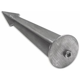 Ground Spike Cast Aluminium Natural 160 mm with M5 Screw