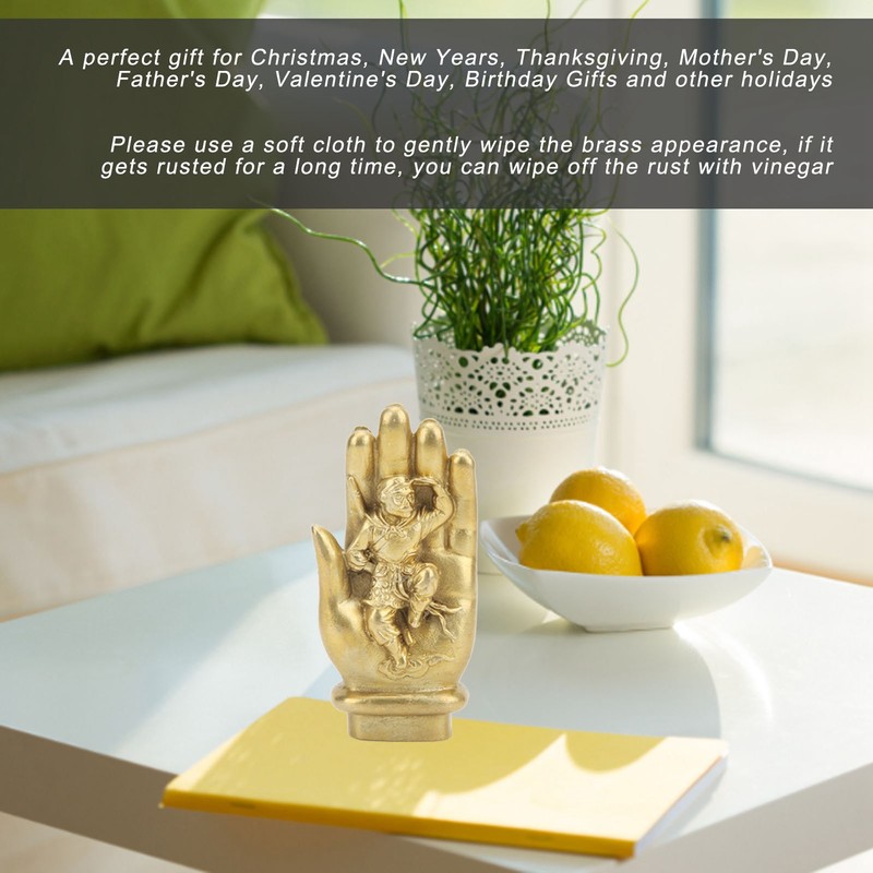 Monkey King Statue Hand Crafted Monkey Statue Real Look Brass