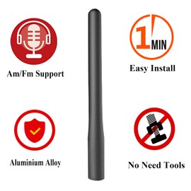 4 Inch Aluminum Antenna for Ford Bronco (2021-2023), Ford Bronco Antenna Replacement Mast