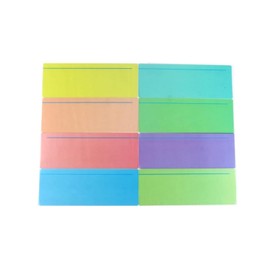 Jimkply 8 Stück Bunte Lesezeichen, 19x7 cm Lesezeichen, Legasthenie Farbige Overlays, Geführte Lesen Markieren Streifen, Buchmarkierungswerkzeug (8 Farben)