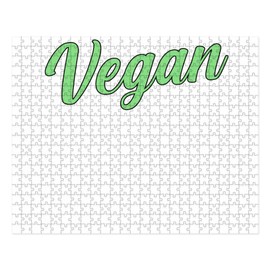 CafePress Vegan Vegetarian Veganism Meat Food V Large Puzzle, 500 pcs.