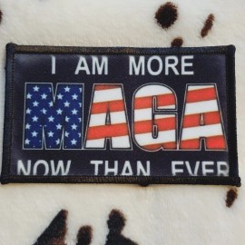 Country Grace With Alisha Trump Maga Hat Patch Sublimation DYI Fabric Patch Glue Iron On Sew
