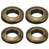 sourcing map 4 Pcs Zinc Alloy Screw Rings Eyelet Grommets,